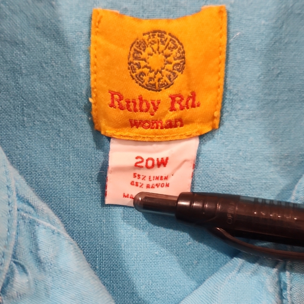 Ruby Rd. Bright Blue Button-Up Shirt - Picture 2 of 9